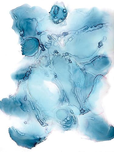 Oceanic Pulse Abstract Art Print