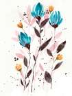 Blue Tulip Art Print