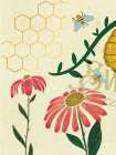 Bee Garden 1 Art Print