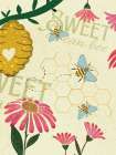 Bee Garden 2 Art Print