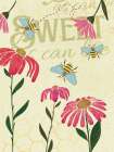 Bee Garden 3 Art Print