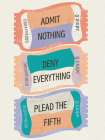 Deny Everything Orange Lilac Art Print