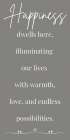 Happiness Gray Art Print