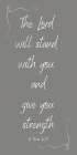 The Lord Will Stand Art Print