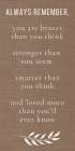 Always Remember Walnut 1 Art Deco Print