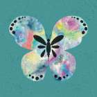 Cosmic Flutter Watercolor Butterfly Art Print