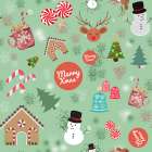 Jolly Christmas Delights Art Print