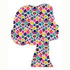 Women Flowery Profile 1 Art Print