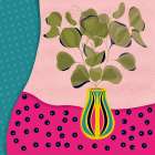 Eucalyptus Vase 1 Art Print