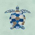 Nautical Turtle 2 Art Print