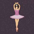 Ballerina Vibes 1 Art Print