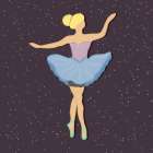 Ballerina Vibes 2 Art Print