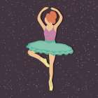 Ballerina Vibes 3 Art Print