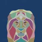 Geometric Animal 1 Art Print