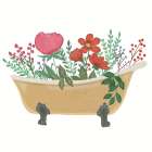 Colorful Bathtub 2 Art Print