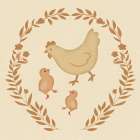 Chicken Family 2 Art Print
