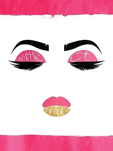Work It Girl Fashion Print