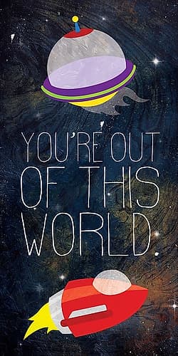 Out Of This World Blue Art Print
