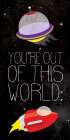 Out Of This World Black Art Print