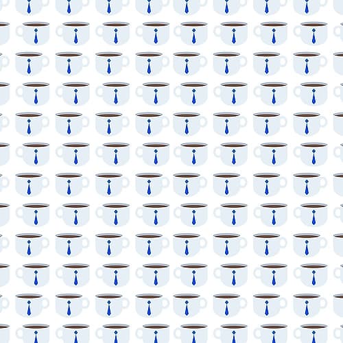 Tie Coffee Coffee Print