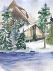 Hidden Cabin Art Print
