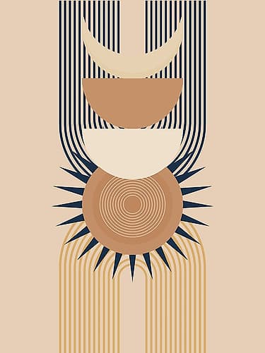 Arched Sun Art Print by Jesse Keith
