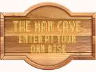 The Man Cave Enter Art Print