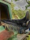 Relax With My Boots Out Art Print