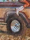Old Pickup With My Girl Boots Art Print
