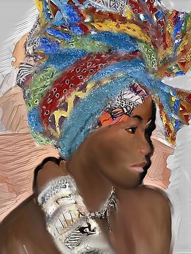 Holding On Ethnic Print