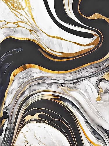 Marbled Fluid Abstract Art Print