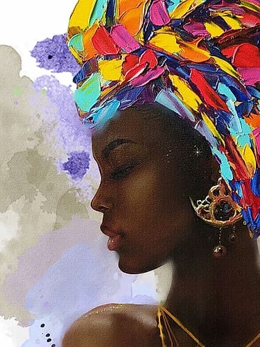 Faces Of Culture 2 Ethnic Print