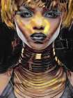 Golden Couture Art Print