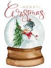 Christmas Globe Art Print