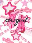 Pink Disco Cowgirl Western Print
