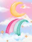 Moon Rainbow Art Print