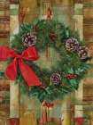 Christmas And Pinecones Art Print