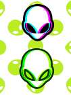 Holographic Alien Art Print