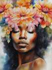 Sleepy Flower Art Print