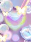 Ethereal Bubble Butterfly Art Print