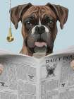 Boxer News Art Print