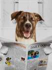 Hard Dog Reading Art Print