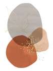 Golden Leaf Minimalist Print