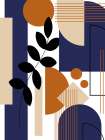 Navy Fern 1 Art Print