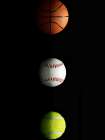 Basketball, Baseball Tennis Spotlight Art Print