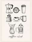 Coffee Club Art Print