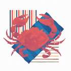 Crab Lounging Art Print