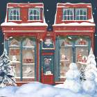 Christmas Store Front Art Print