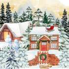Santa Was Here Art Print
