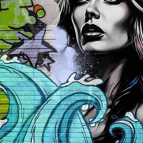 Paint The Wave Figurative Print